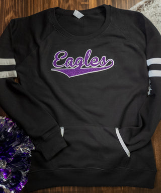 Eagles Varsity Crewneck - Ladies Fit