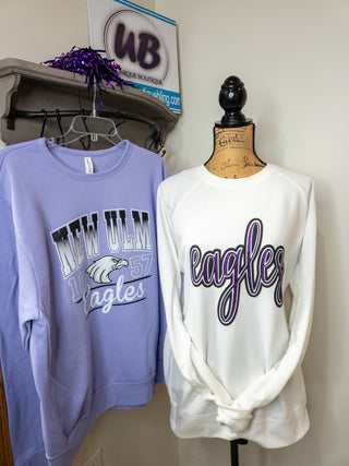 Eagles Sparkle and Puff French Terry Crewneck Sweatshirt