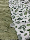 Minky Eucalyptus w/Green Thyme Hide Blanket