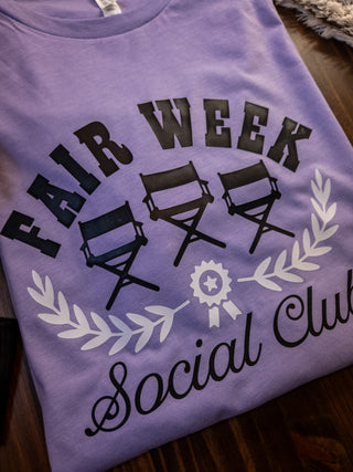 Fair Week Social Club Heather Dark Lavendar Tee
