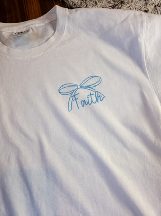 Faith Over Fear Dyed White Tee