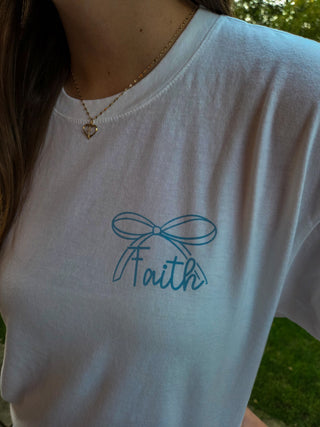 Faith Over Fear Dyed White Tee