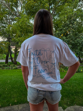 Faith Over Fear Dyed White Tee