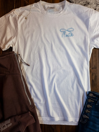 Faith Over Fear Dyed White Tee