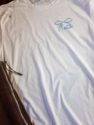 Faith Over Fear Dyed White Tee
