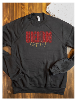 Firebirds GFW Black Sponge Fleece Crewneck Sweatshirt