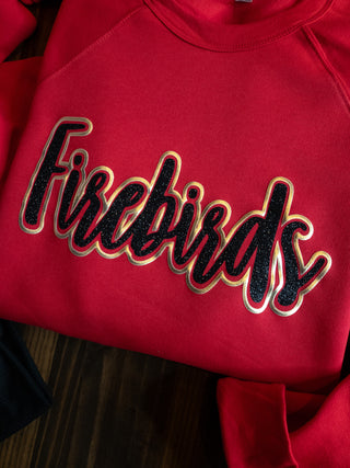 Firebirds Sparkle & Puff Sponge Fleece Crewneck Sweatshirt