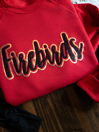 Firebirds Sparkle & Puff Sponge Fleece Crewneck Sweatshirt