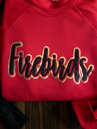 Firebirds Sparkle & Puff Sponge Fleece Crewneck Sweatshirt