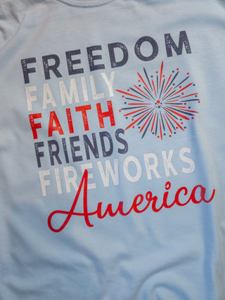 American Freedom Chambray Dyed Tee