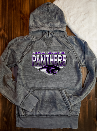Panthers Mascot Gray Zen Fleece Hoodie