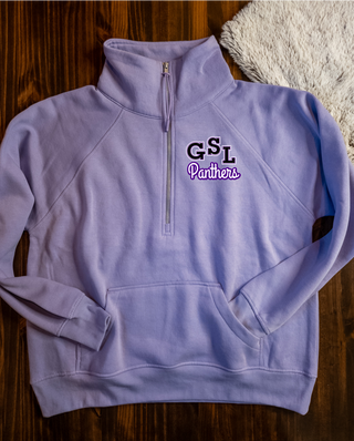 GSL Panthers Orchid Half Zip Pullover - Ladies Fit