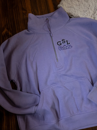 GSL Panthers Orchid Half Zip Pullover - Ladies Fit