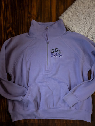 GSL Panthers Orchid Half Zip Pullover - Ladies Fit