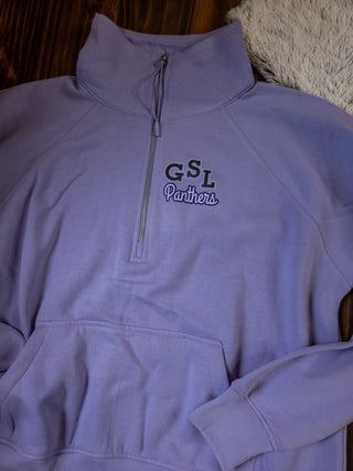 GSL Panthers Orchid Half Zip Pullover - Ladies Fit