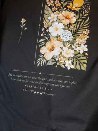 God's Plan Black Beach Wash Tee