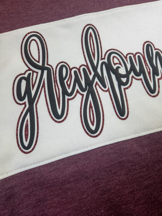 Greyhounds Sparkle And Puff Maroon League Hoodie