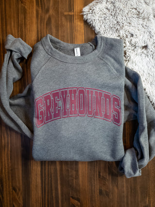 Greyhounds Deep Heather Gray Sponge Fleece Crewneck Sweatshirt