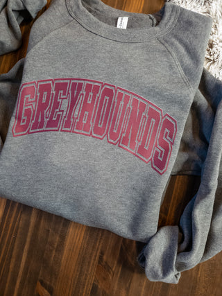 Greyhounds Deep Heather Gray Sponge Fleece Crewneck Sweatshirt