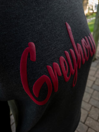 Greyhounds Puff Charcoal Plush Crewneck Sweatshirt