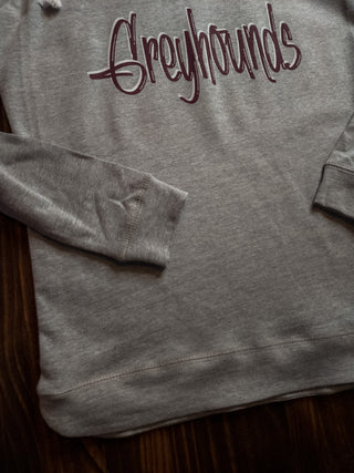 Greyhounds Corded Drawstring Lightweight Hoodie - Ladies Fit