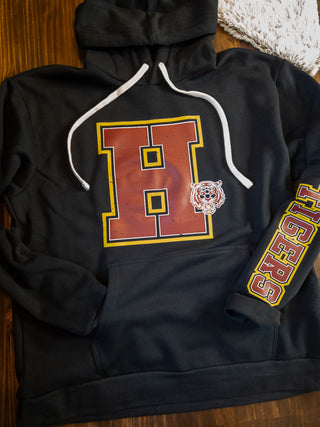 H Tigers Black Venture Hoodie