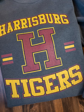 Harrisburg Tigers Dyed Pepper Crewneck Sweatshirt