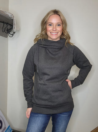 Ladies Fleece Funnel Neck Sweatshirt