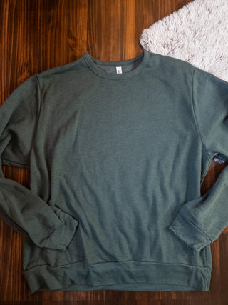 Sponge Fleece Casual Crewneck Sweatshirt