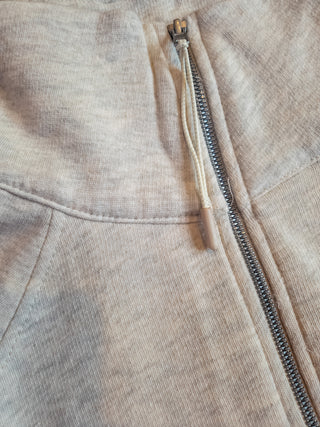 TV Mustangs Oatmeal Half Zip Pullover - Ladies Fit