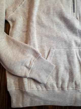 TV Mustangs Oatmeal Half Zip Pullover - Ladies Fit