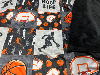 Basketball Hoop Life Minky Blanket * Can add embroidery customization