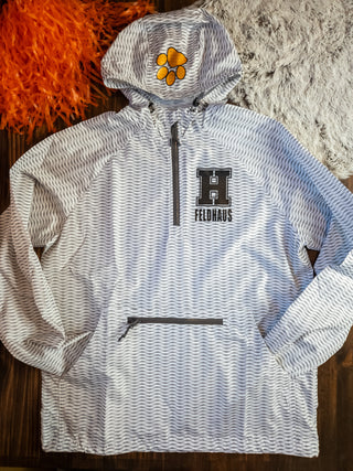 Howard Tigers White Range Packable Pullover