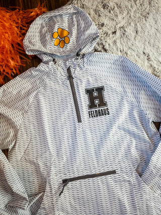 Howard Tigers White Range Packable Pullover