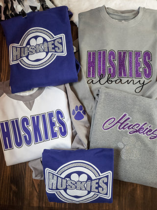 Huskies Rhinestone Hooded Sweatshirt