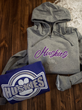 Huskies Rhinestone Hooded Sweatshirt