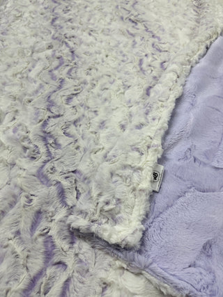 LIMITED EDITION Lavender Snowy Owl Minky Blankets - Choose Size