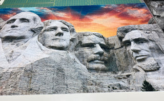 Mount Rushmore Minky Blankets