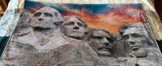 Mount Rushmore Minky Blankets