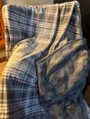 Grey Plaid Lush & Plush Minky Throw Size Blanket * Ready To Ship