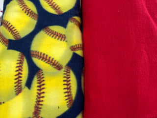 Navy Blue Softball Blanket **Choose Backing & Size *Can Add Customization