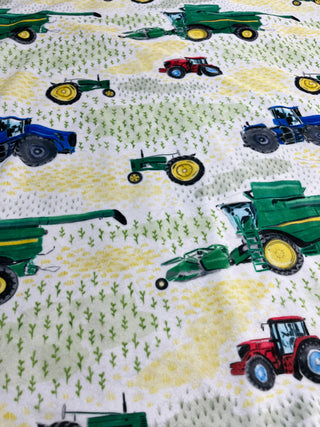 Farm Tractors & Combines Minky Blankets *Ready to Ship Styles