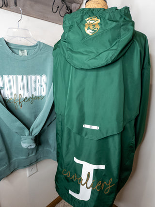 2XL Cavaliers J Dark Green Lightweight Jacket