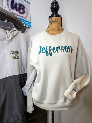 Jefferson Puff Champion Powerblend Crewneck Sweatshirt - Ladies Fit