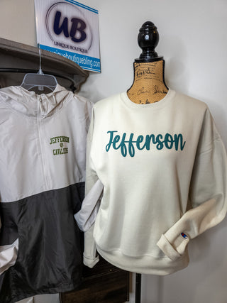 Jefferson Puff Champion Powerblend Crewneck Sweatshirt - Ladies Fit