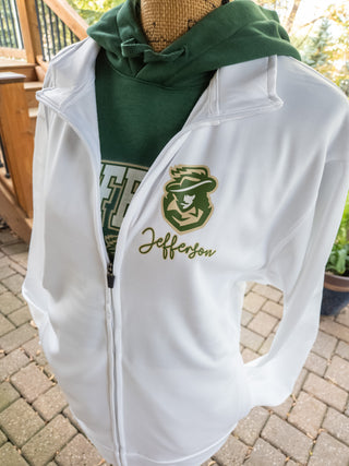Jefferson Cavaliers White Full Zip Jacket