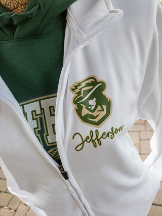 Jefferson Cavaliers White Full Zip Jacket