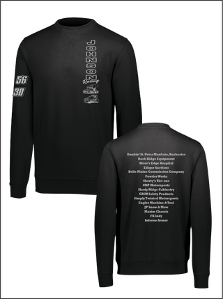 Johnson Racing Black Core Fleece Crewneck Sweatshirt
