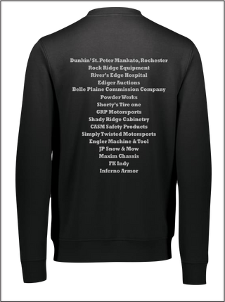 Johnson Racing Black Core Fleece Crewneck Sweatshirt