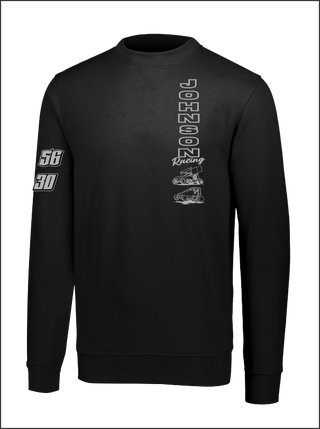 Johnson Racing Black Core Fleece Crewneck Sweatshirt